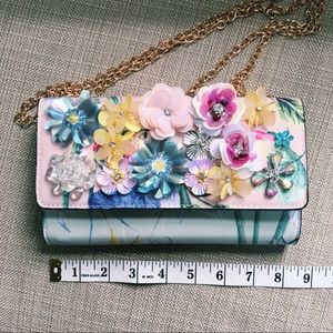 Aldo Spring Pastel Plastic Flower Clutch